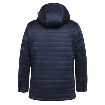 Satin Padded Built-in Thermometer Casual Jacket